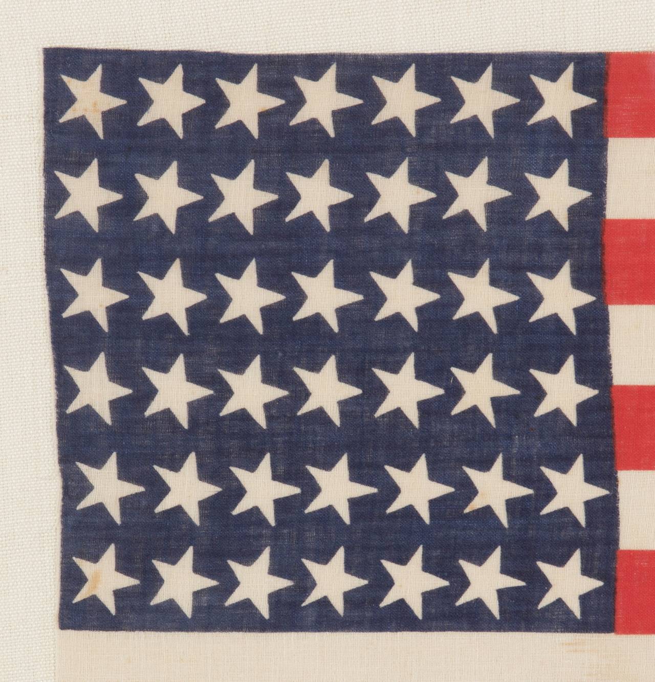 42 Star Flag with Canted Stars, Never an Official Star Count In Good Condition In York County, PA