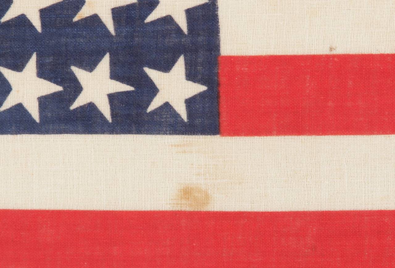 Late 19th Century 42 Star Flag with Canted Stars, Never an Official Star Count