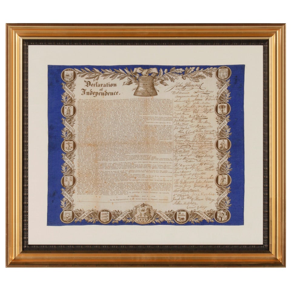 Declaration of Independence with Text and Reproduced Signatures