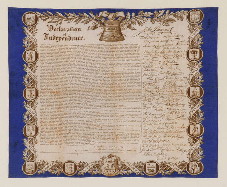 Declaration of Independence with Text and Reproduced Signatures 1