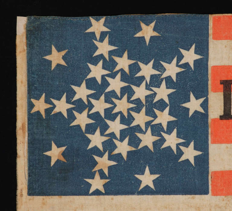 19th Century 31 Stars In An Interesting Variation Of The 