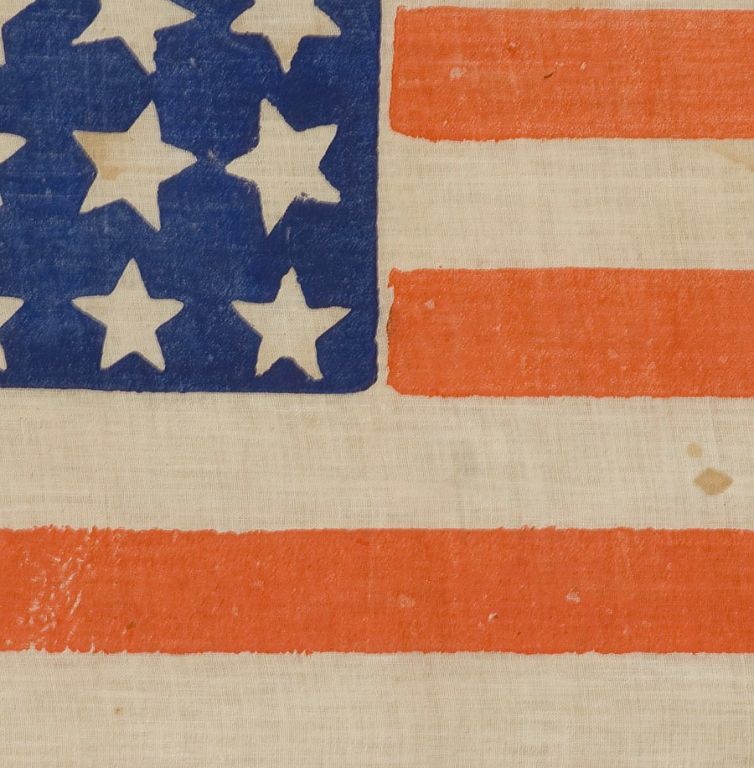 36 Star Parade Flag, 1880 Pres. Campaign of Garfield & Arthur 2