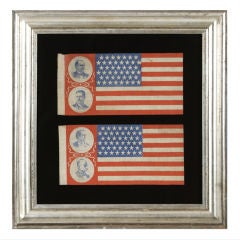 Used McKinley & Roosevelt vs. Bryan & Stevenson, A rare pair of Flags