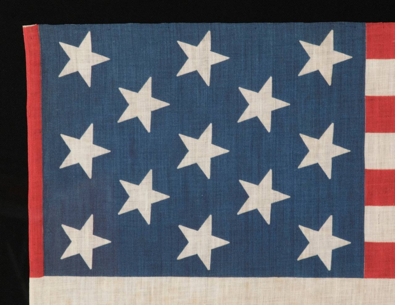 13-Star Printed American Flag, Unusually Large In Good Condition In York County, PA