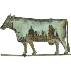 Cow Weathervane, Downtown Gallery Provenance, A Great Example