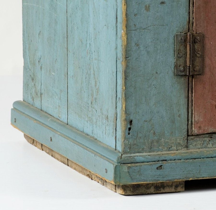 19th Century Two-Door Painted Quebec Cupboard/Server