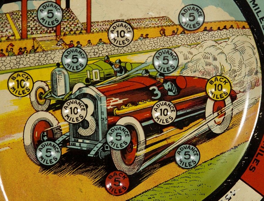 American BROWNIE AUTO RACE GAME, JEANNETTE TOY & NOVELTY CO, PA, 1925