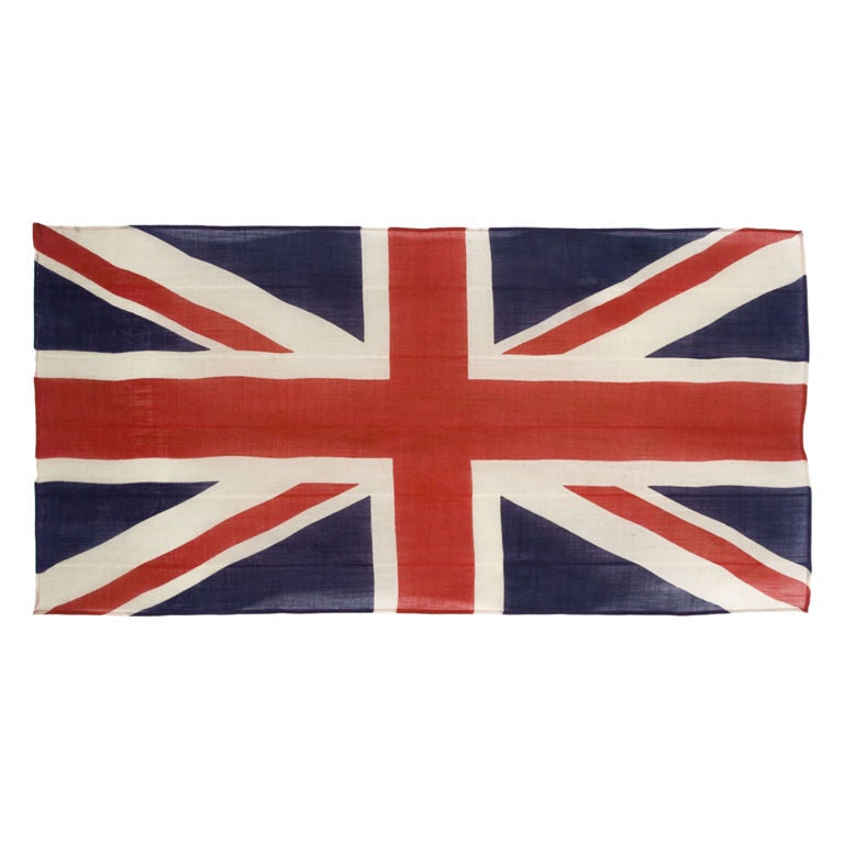 BRITISH UNION JACK, PRESS-DYED WOOL, WWI-WWII ERA (1914-1945)