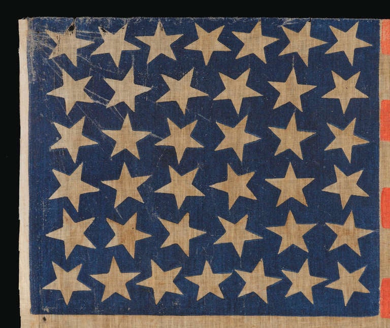 38 Star Colorado Statehood Antique Flag