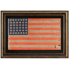 38 Star Colorado Statehood Antique Flag