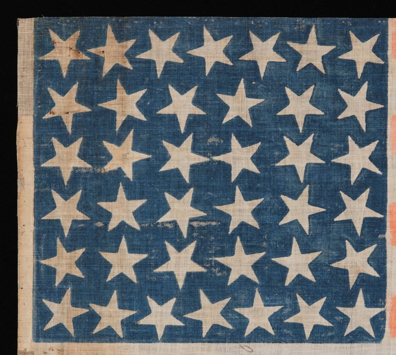 38 Star Flag with Stars in a Scattered Pattern In Good Condition In York County, PA