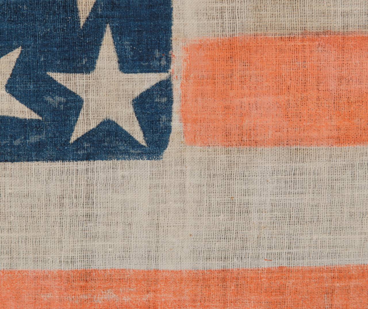 19th Century 38 Star Flag with Stars in a Scattered Pattern