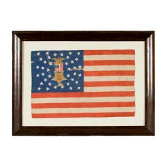 Antique Are 38 Star American Parade Flag