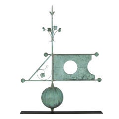 Banner Weathervane With An Extraordinarily Huge Ball