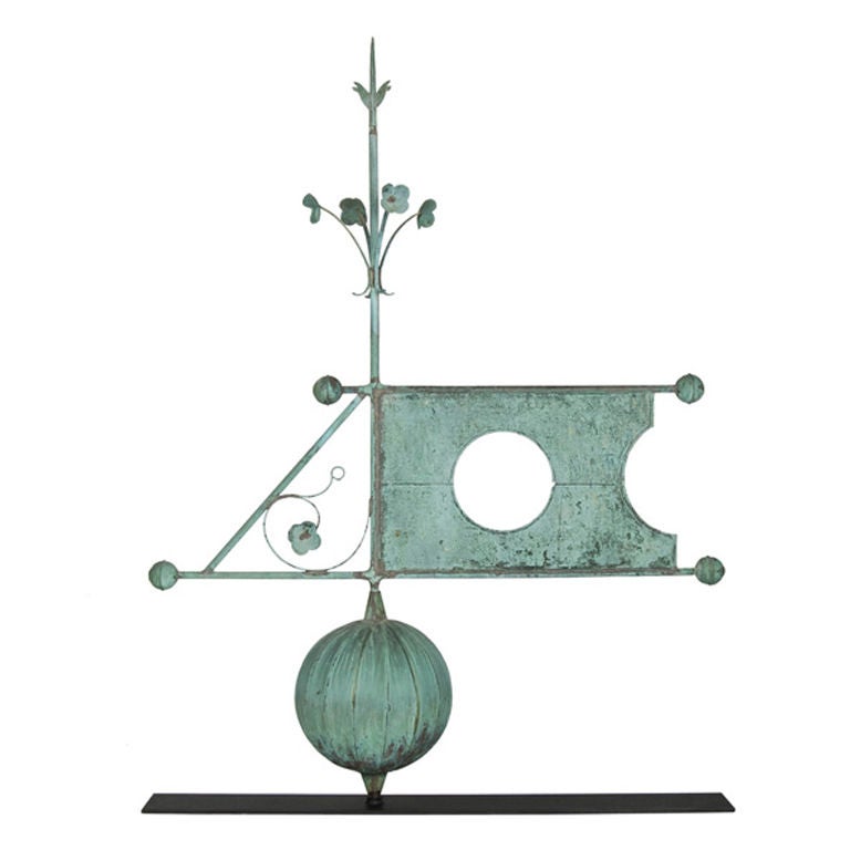 Banner Weathervane With An Extraordinarily Huge Ball