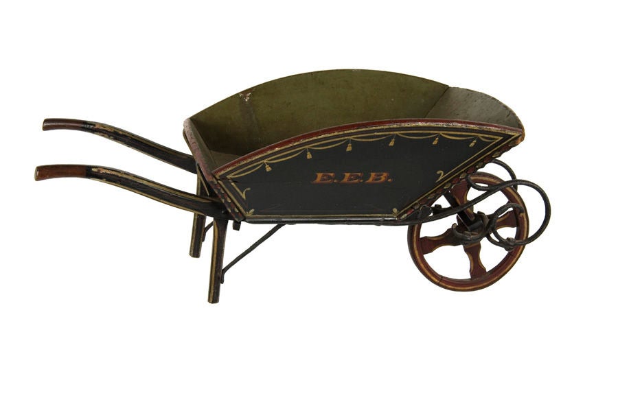 20th Century Tremendous Child's Wheelbarrow from Maine For Sale