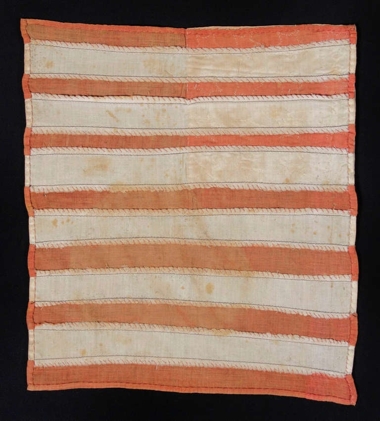 WWI Belgian-Made Flag with 16 Stripes 1