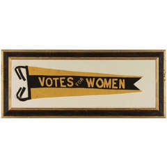 Vintage Suffragette Pennant With Applied Letters
