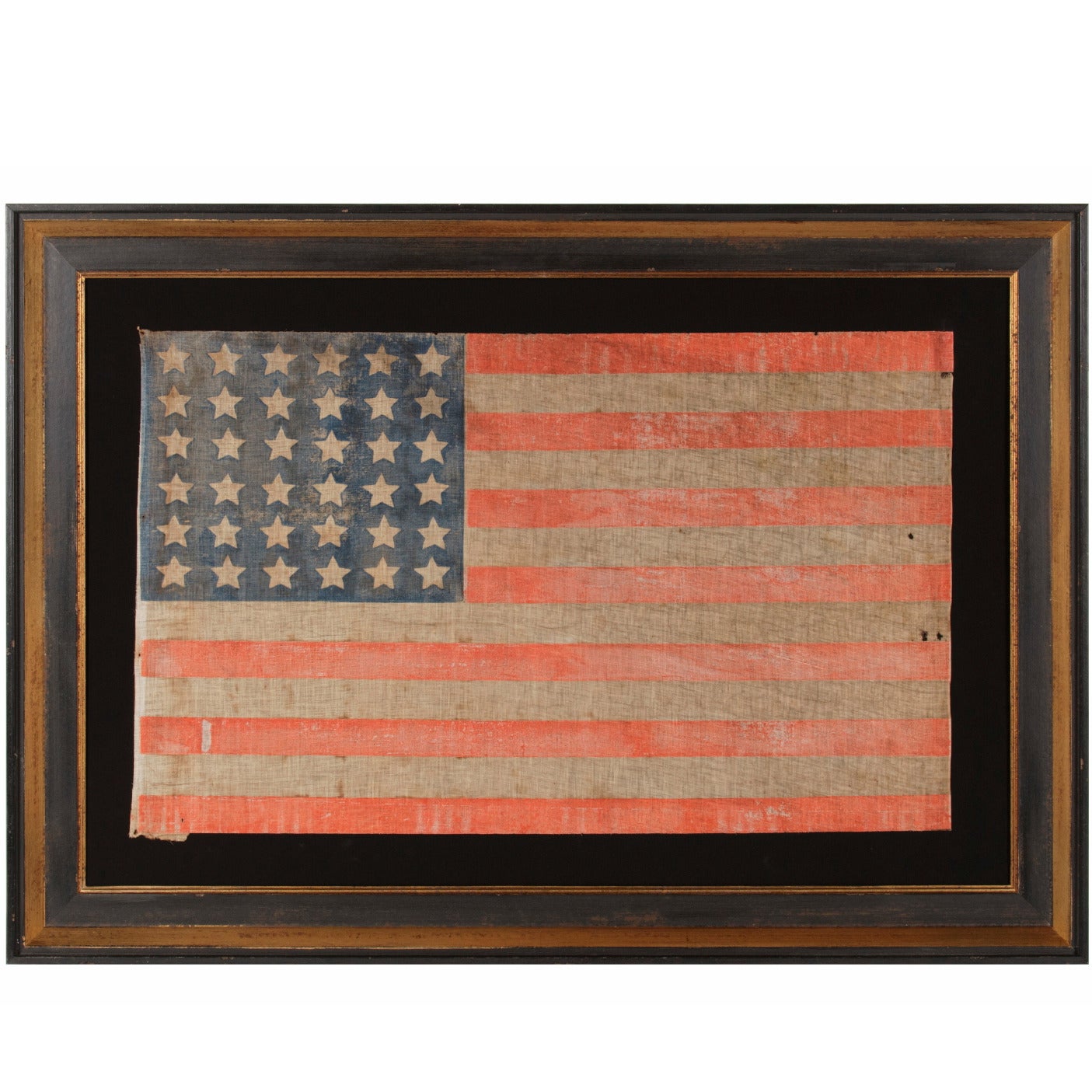 36 Star Antiques American Parade Flag of the Civil War Era