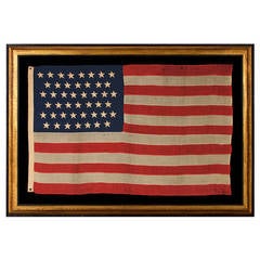 Antique Forty-Five Stars on a Flag with Nice Color and in a Small Scale for the Period