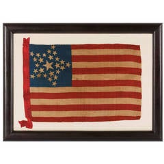 Antique 26 Star Flag with Stars Arranged in a Great Star Configuration