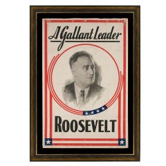 Vintage A Gallant Leader: Portrait Style Banner
