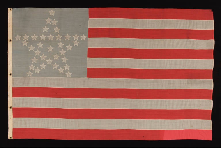 Thirty-Six Star Flag in the 