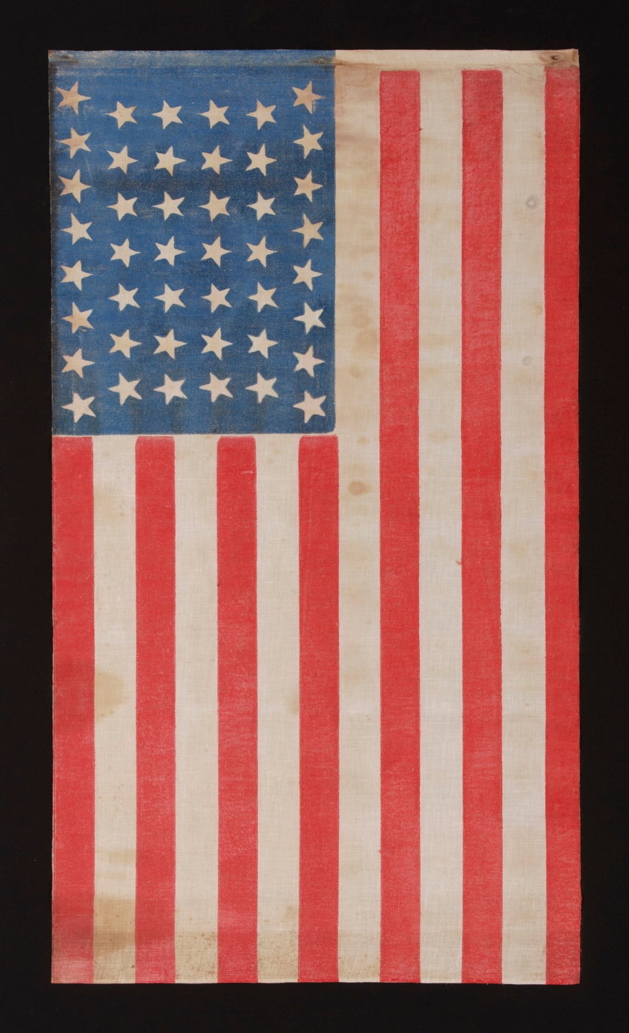 American 44 Star Flag with Dancing or Tumbling Stars in an Hourglass Formation