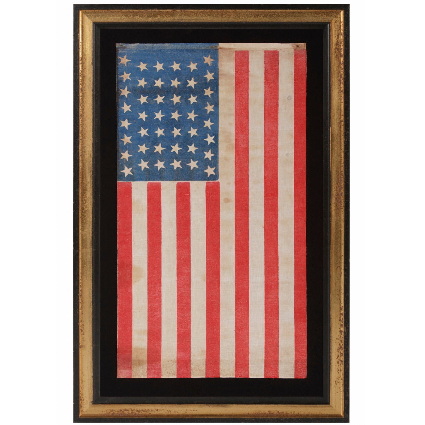 44 Star Flag with Dancing or Tumbling Stars in an Hourglass Formation