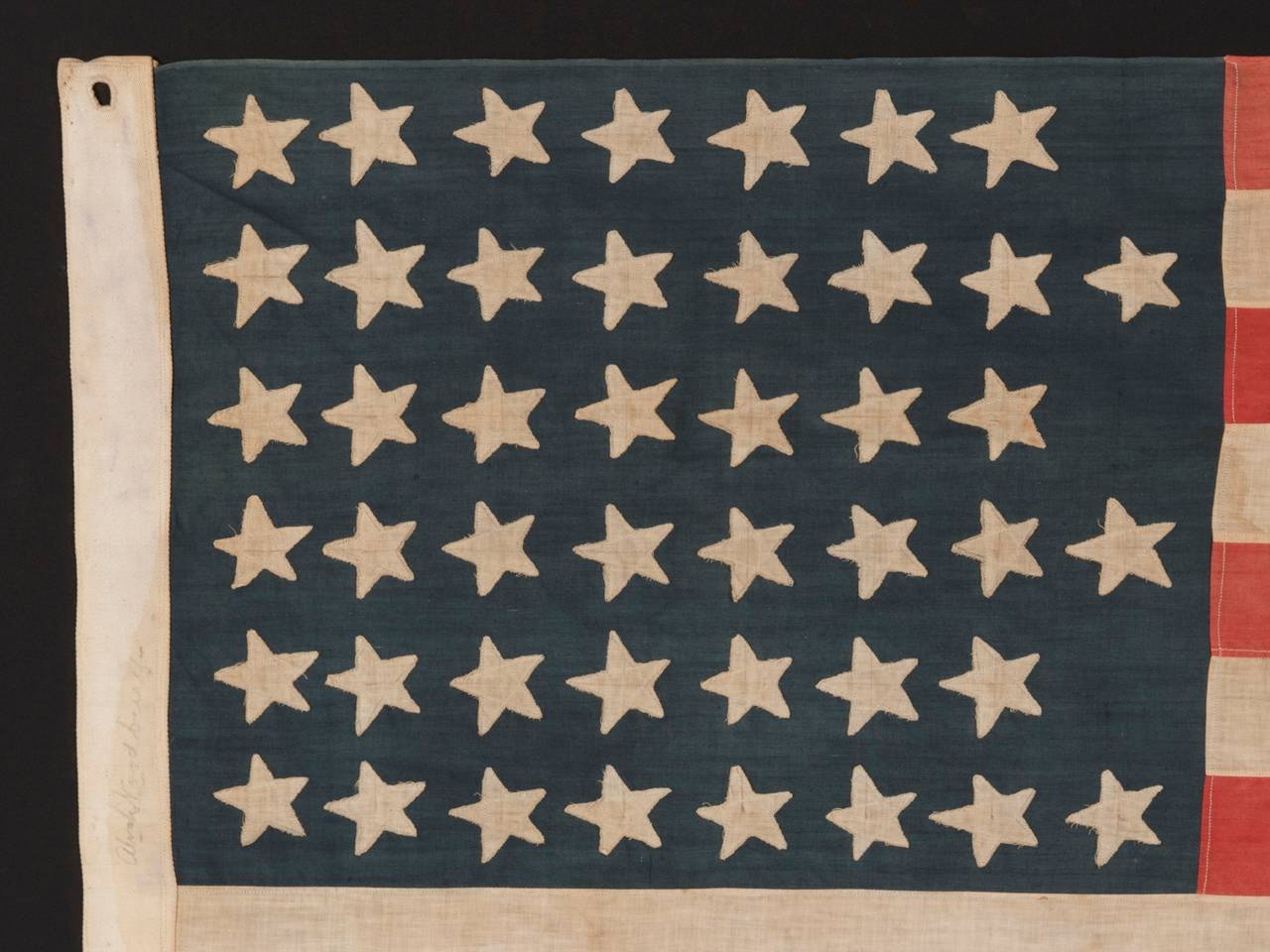 American 45 Star Flag with Stars in a 
