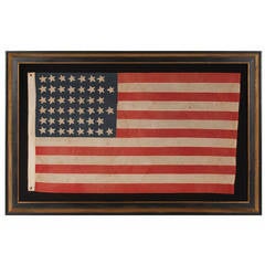 Used 45 Star Flag with Stars in a "Notched" Design