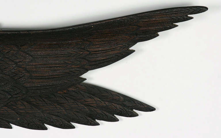 Folk Art Late 19th Century Carving of An Eagle