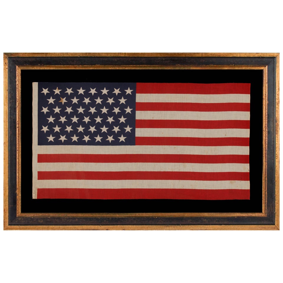 45 Star Flag in Linear Rows With "Dancing" or "Tumbling" Stars