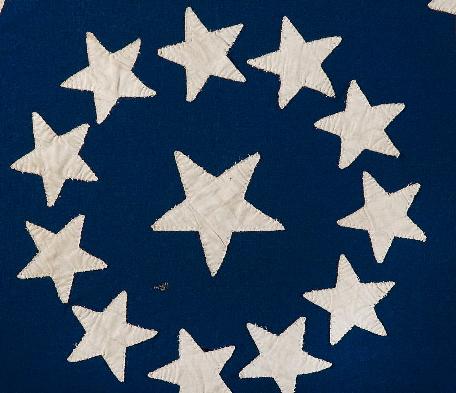 19th Century 36 Stars In A Medallion Configuration
