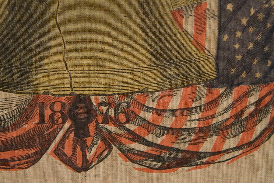 Patriotic 1876 Centennial Banner With An Eagle 3