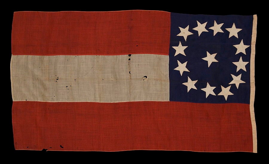 Confederate 1st National (stars and Bars) Pattern Flag at 1stdibs