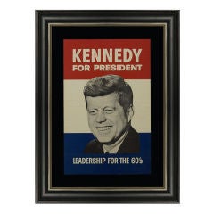 Vintage John F. Kennedy Presidential Campaign Poster