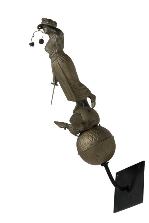 Unusually Large & Beautifully Detailed Lady Justice