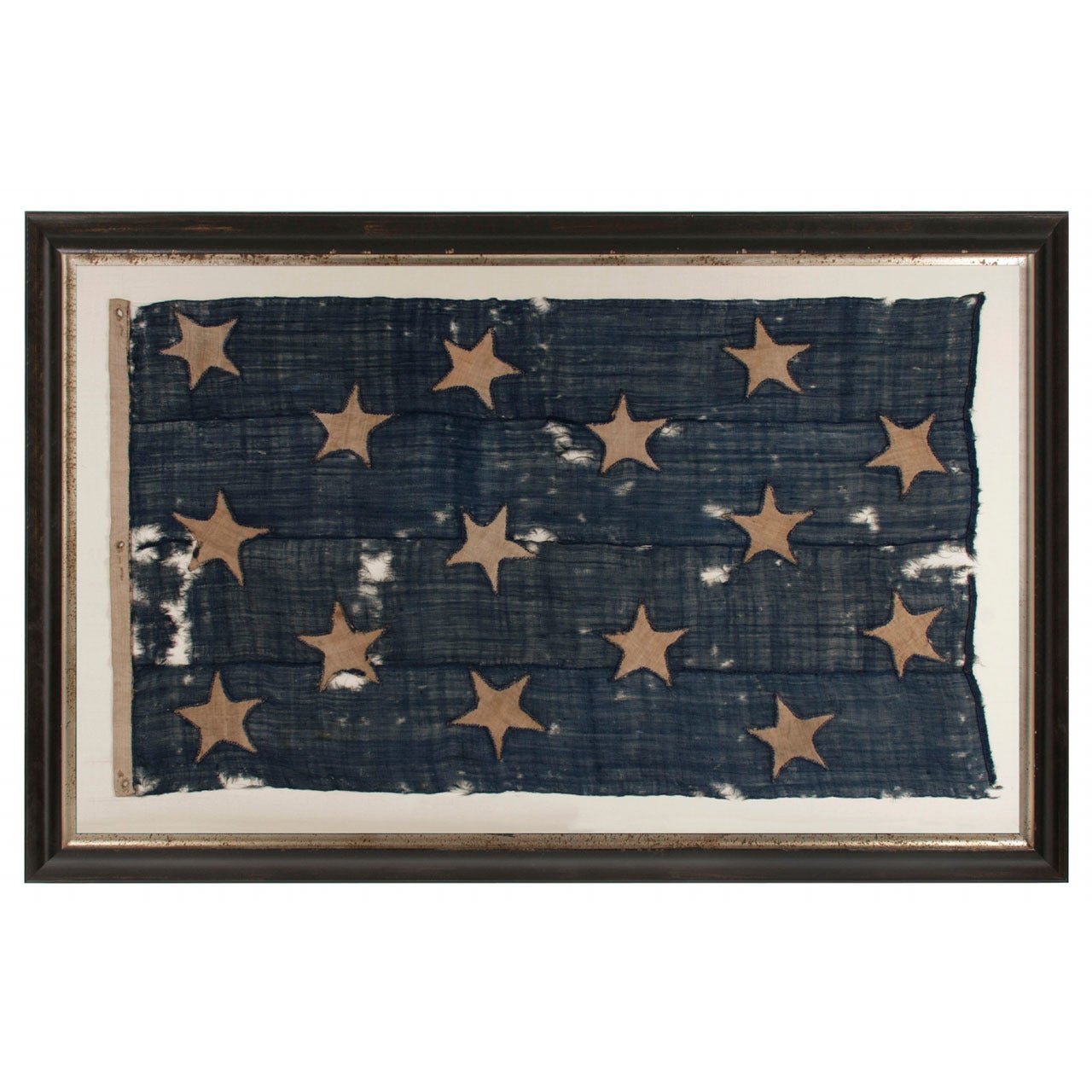 One Of the Earliest Flags in America: Authentic 15 Star US Navy Jack