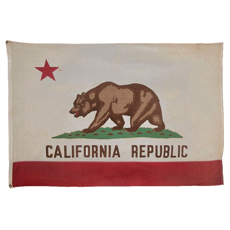 California State Flag, 1940-1950, Made By Paramount