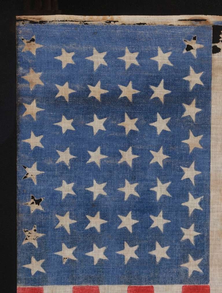 44 Tumbling Stars in an Hourglass Formation, Wyoming Statehood, 1890-96