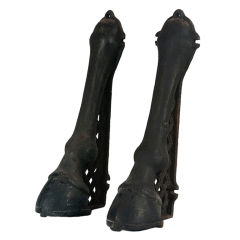 Rare Cast Iron Bulding Fenders or Carriage Guides