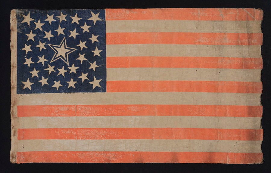 31 Star Flag, Pre-civil War, California Statehood