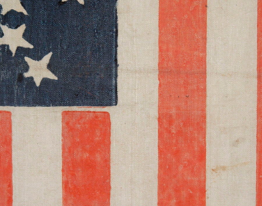 19th Century 31 Star Flag Arranged In A Rare Variation Of The Stars