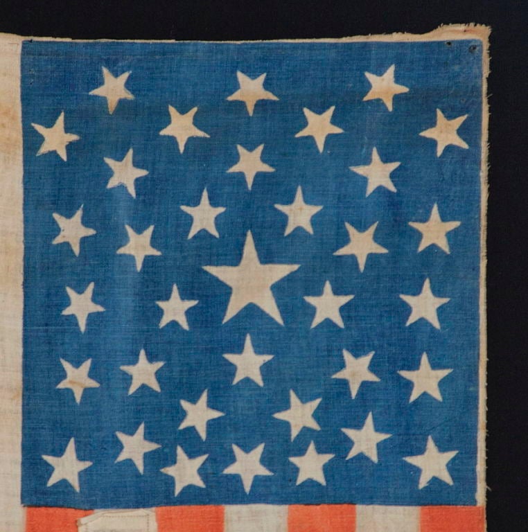 1864 Lincoln & Johnson Presidential Campaign Parade Flag 1