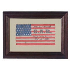 Antique 42 Star Flag With A Rare Example With An Illinois Overprint