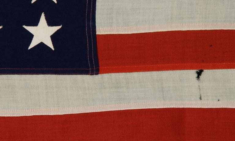 WWII Period 48 Star Flag, made by the U.S. Navy at Mare Island, California In Good Condition In York County, PA