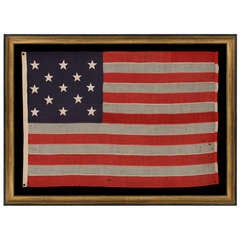 Antique 13 Star Flag In A 3-2-3-2-3 Configuration