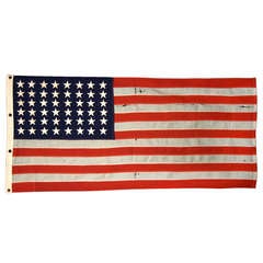 Drapeau 48 étoiles de la Seconde Guerre mondiale:: fabriqué par la marine américaine à Mare Island:: en Californie