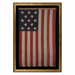 United States Navy Small Boat Ensign With 13 Hand-sewn Stars